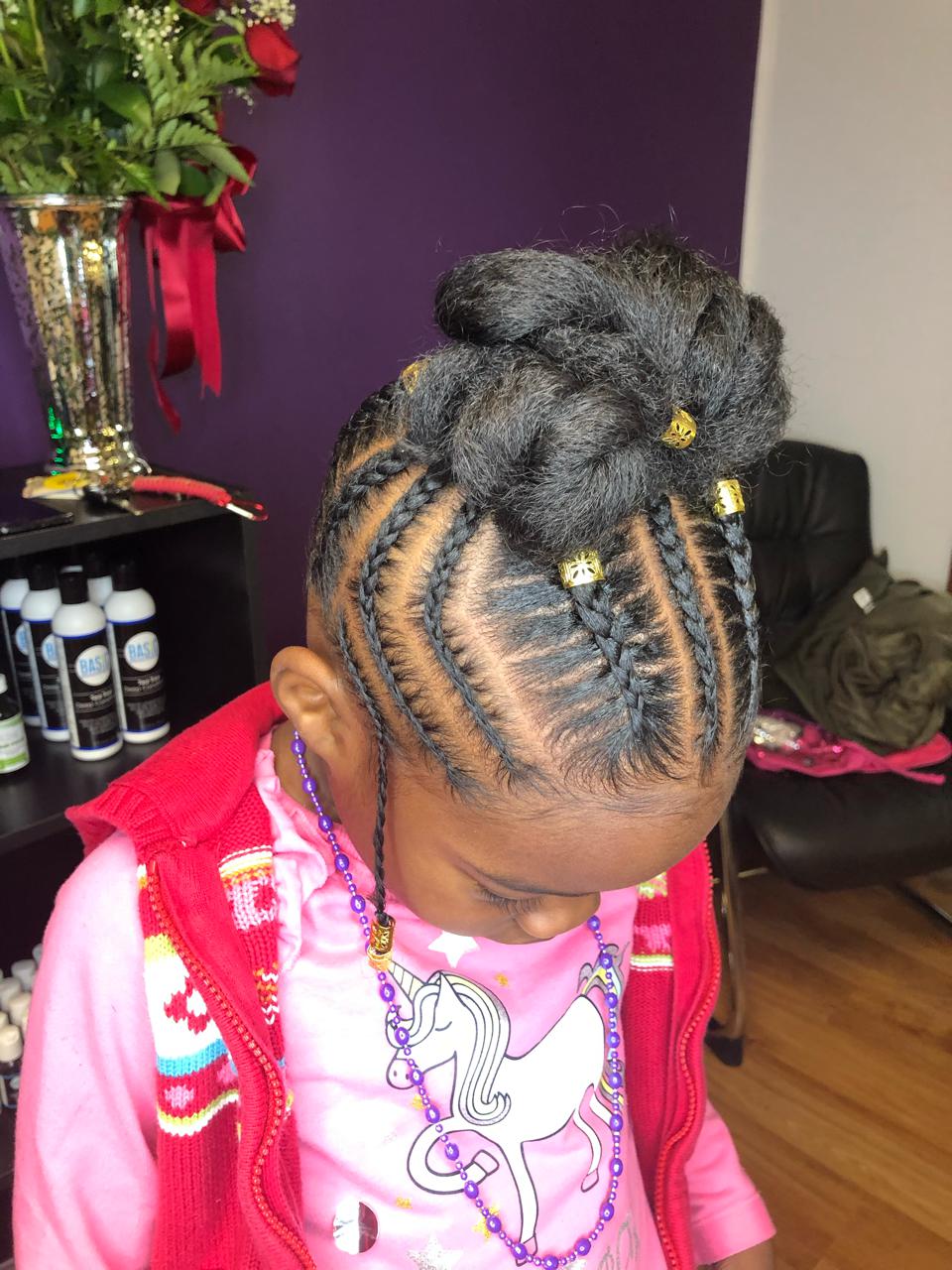 Cornrow Style (no extensions)